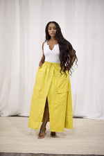 Dominica Maxi Skirt - Yellow (T130)