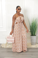 Cut To The Chase Maxi Dress - Brown (S6)
