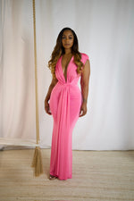 Curves In Motion Maxi Dress - Pink (T110)