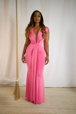 Curves In Motion Maxi Dress - Pink (T110)