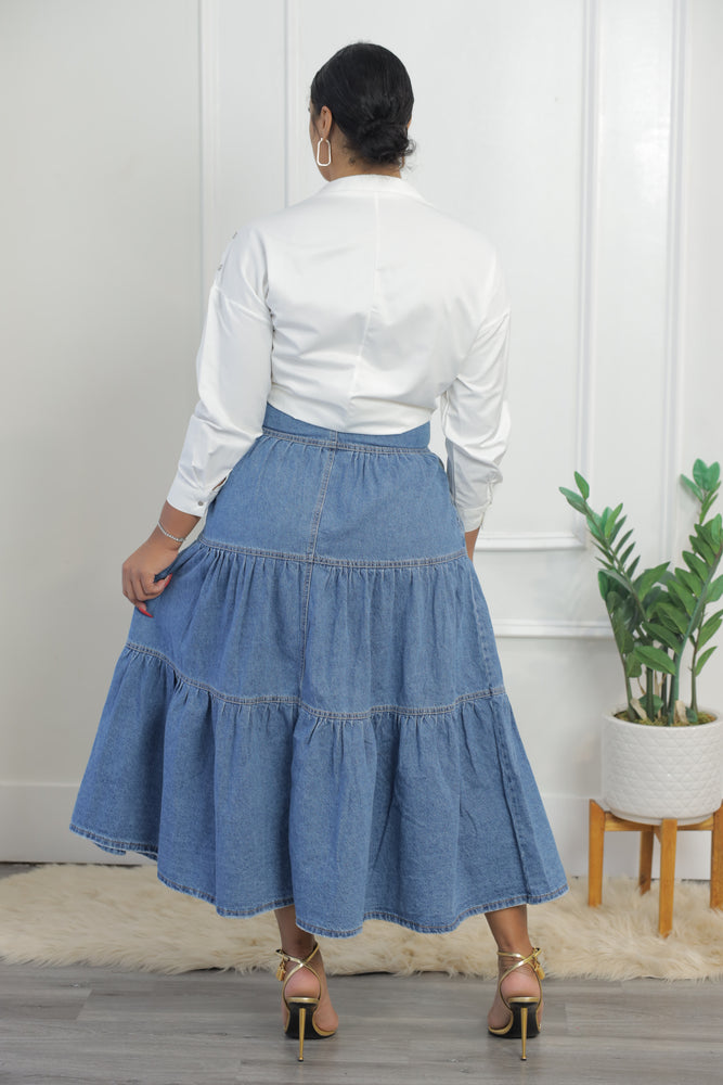 Nashville Denim Skirt (T100)