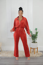 Amour Velour Set - Red (T220)