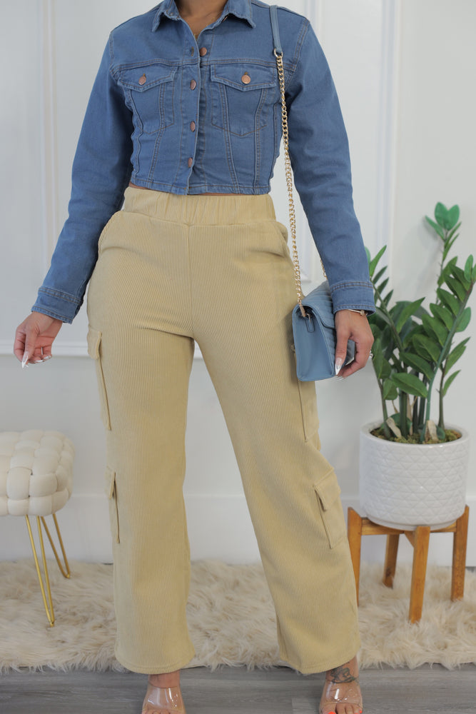 Cassie Cargo Pants - Khaki (T110)